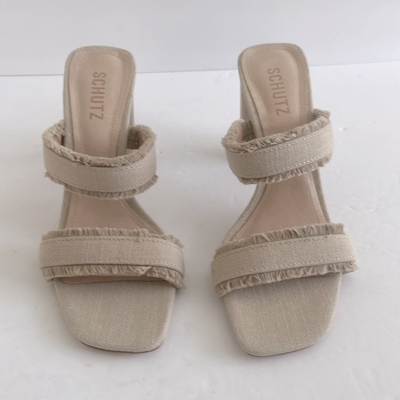 SCHUTZ $138 Shoes Women’s Amely Mid Block Heel  Sandals Size 9 New - Picture 5 of 7